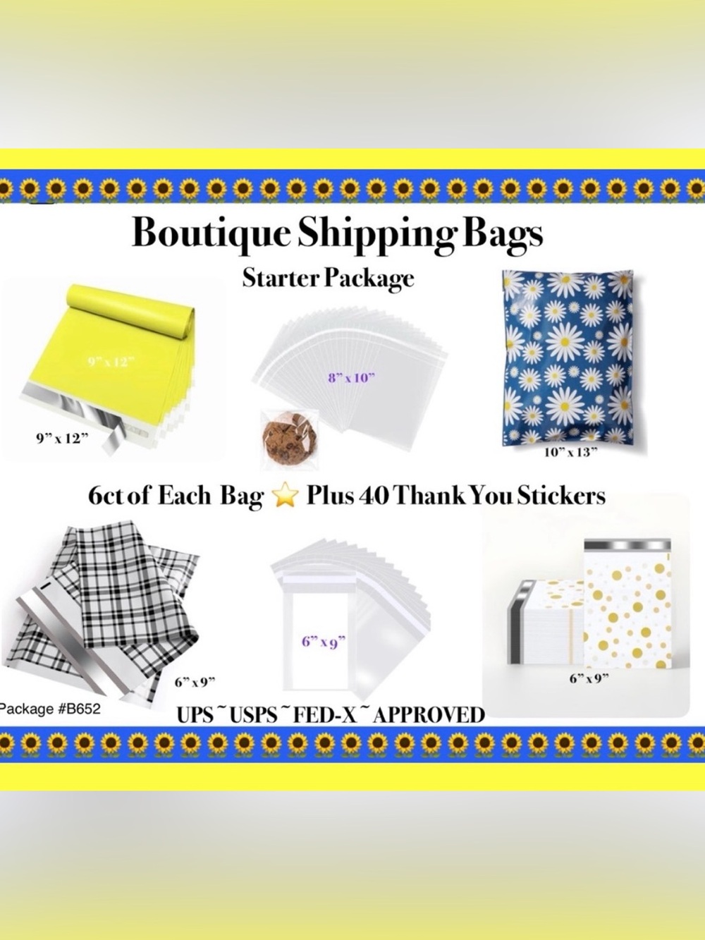 Shipping Bags ⭐️ Starter Variety Package
 🌻🆕🌻